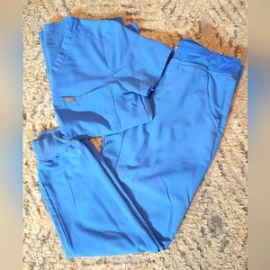 Figs ceil blue catarina top and zamora jogger